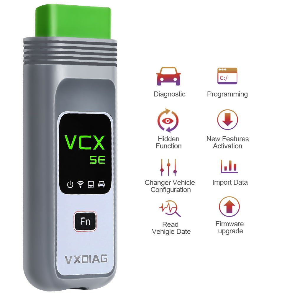 VXDIAG VCX SE Pro Diagnostic Tool with 3 Free Car Software GM/Ford/Mazda/VW/Audi/Honda/Volvo/Toyota/JLR/Subaru Mercedes Diagnostic auto