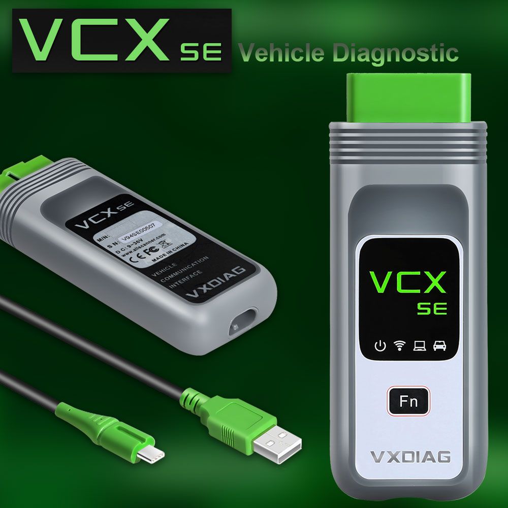 VXDIAG VCX SE Pro Diagnostic Tool with 3 Free Car Software GM/Ford/Mazda/VW/Audi/Honda/Volvo/Toyota/JLR/Subaru Mercedes Diagnostic auto