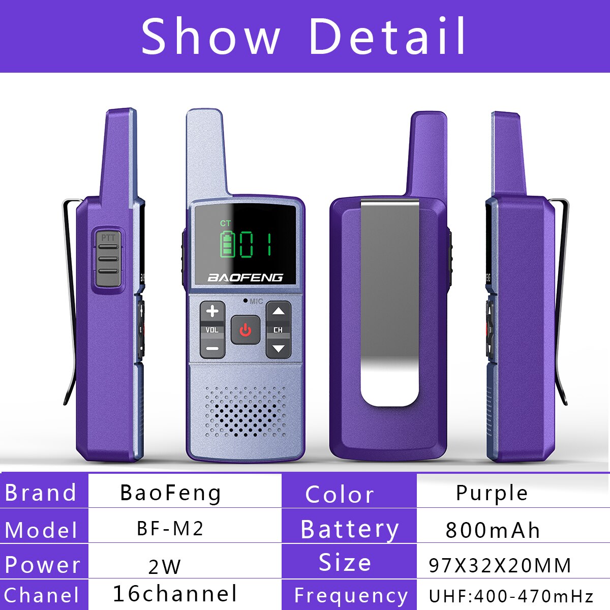 1/2pcs baofeng walkie talkie M1/M2 UHF 400-470MHz 16CH Portable Two Way Radio with Headset 888S transceiver Surport USB Charging
