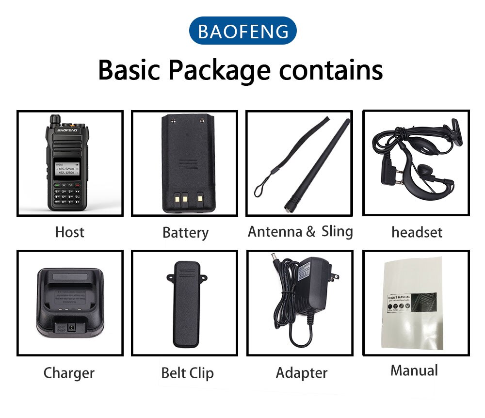 Baofeng UV-88 Walkie Talkie High Power 10W Amateur Two way Radio Station UV88 Tri-Power 10/5/1W Dual Band Transceiver UV-5R