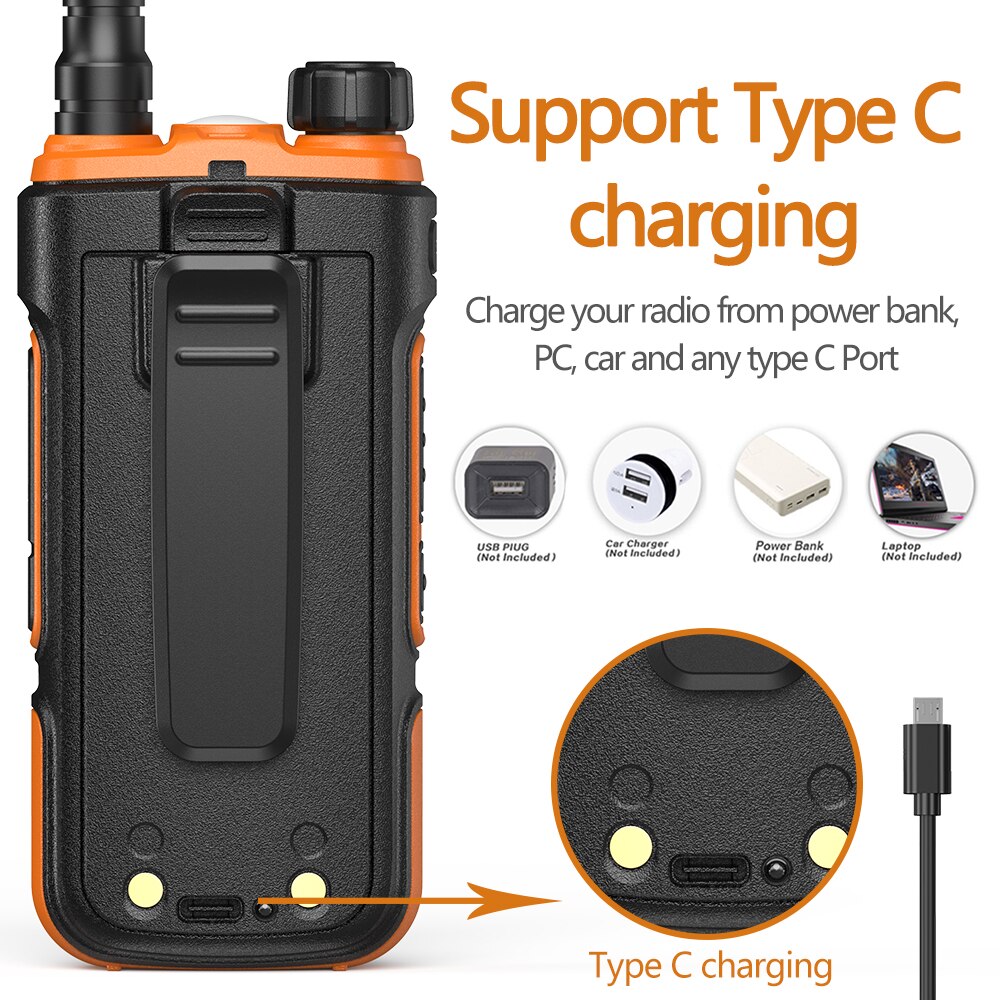 NEW 10W Baofeng UV-10R High Power 8000mAh Walkie Talkie Dual Band Transceiver Handheld With FCC&CE Two Way Radio