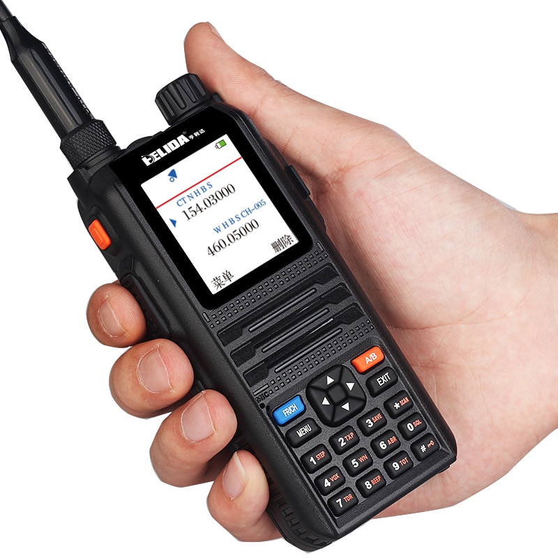 Dual BandHam Radio Digital Walkie Talkie 5W Comunicador Professional Transceiver 5W CP-UV2000 VHF/UHF Tri-Band 136-520mhz