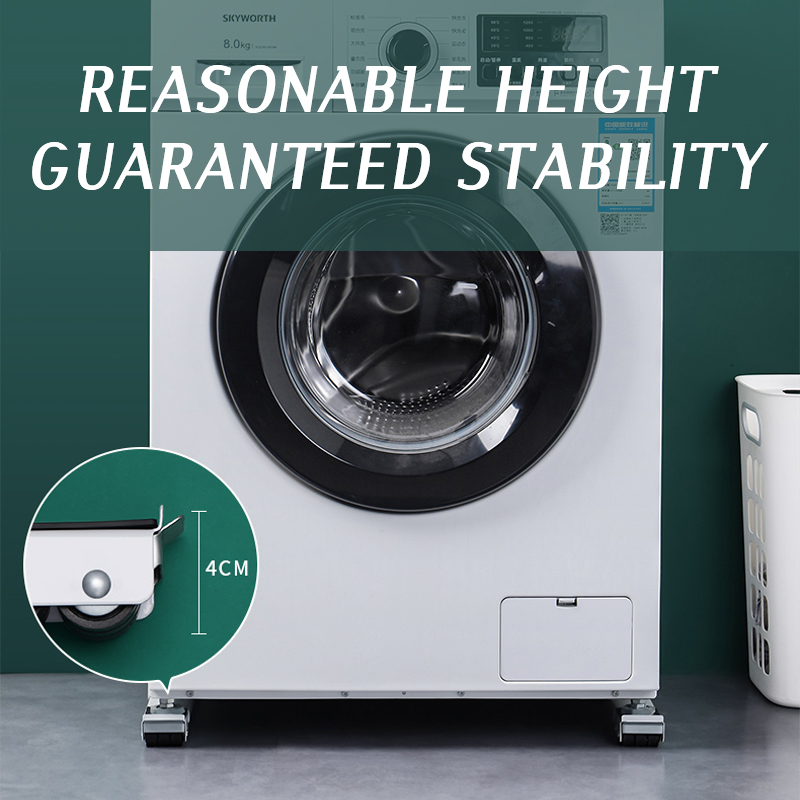Washing Machine Stand Movable Adjustable Refrigerator Raised Base Mobile Roller Universal Bracket Wheel Dryer Pulley Holder