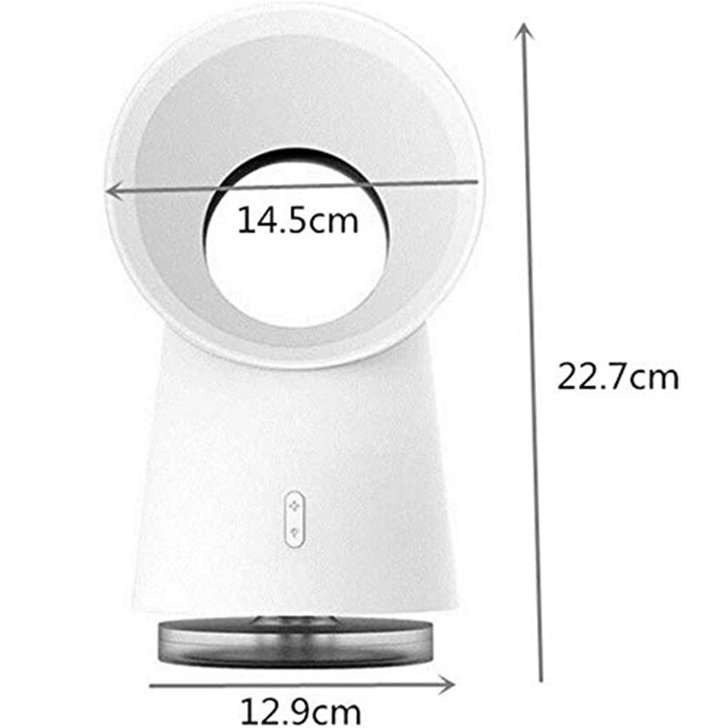 Water-Cooled Air Conditioning Fan USB Portable Desktop Bladeless Fan Spray Humidification Aromatherapy Home Office Air Cooler