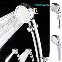 Water Saving High Pressure Shower Head Hand Hold Round Bathroom Accessory Chrome ABS Shower Heads