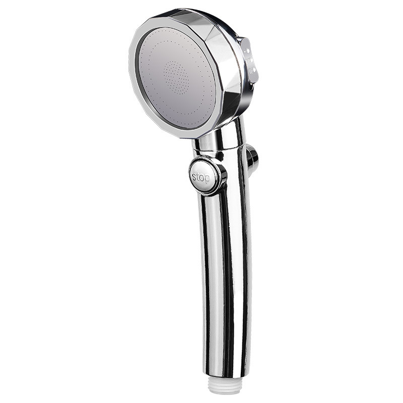 Water Saving High Pressure Shower Head Hand Hold Round Bathroom Accessory Chrome ABS Shower Heads