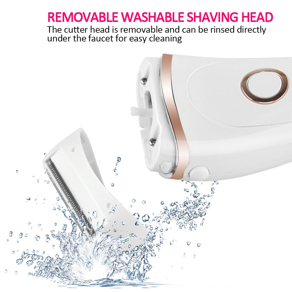 Waterproof Women Shaver Painless Hair Removal Epilator LCD Shaving Machine USB Face Arm Leg Trimmer Body Bikini Electric Razor