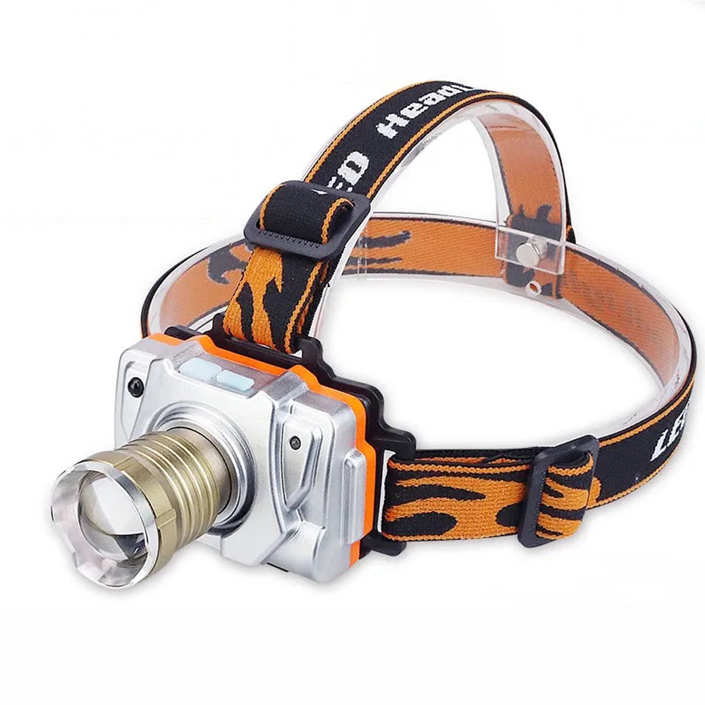 Waterproof Zoom Headlamp Strong Light Rechargeable LED Super Bright Long-Shot Head-Mounted Lithium Battery Night Fishing Lamp