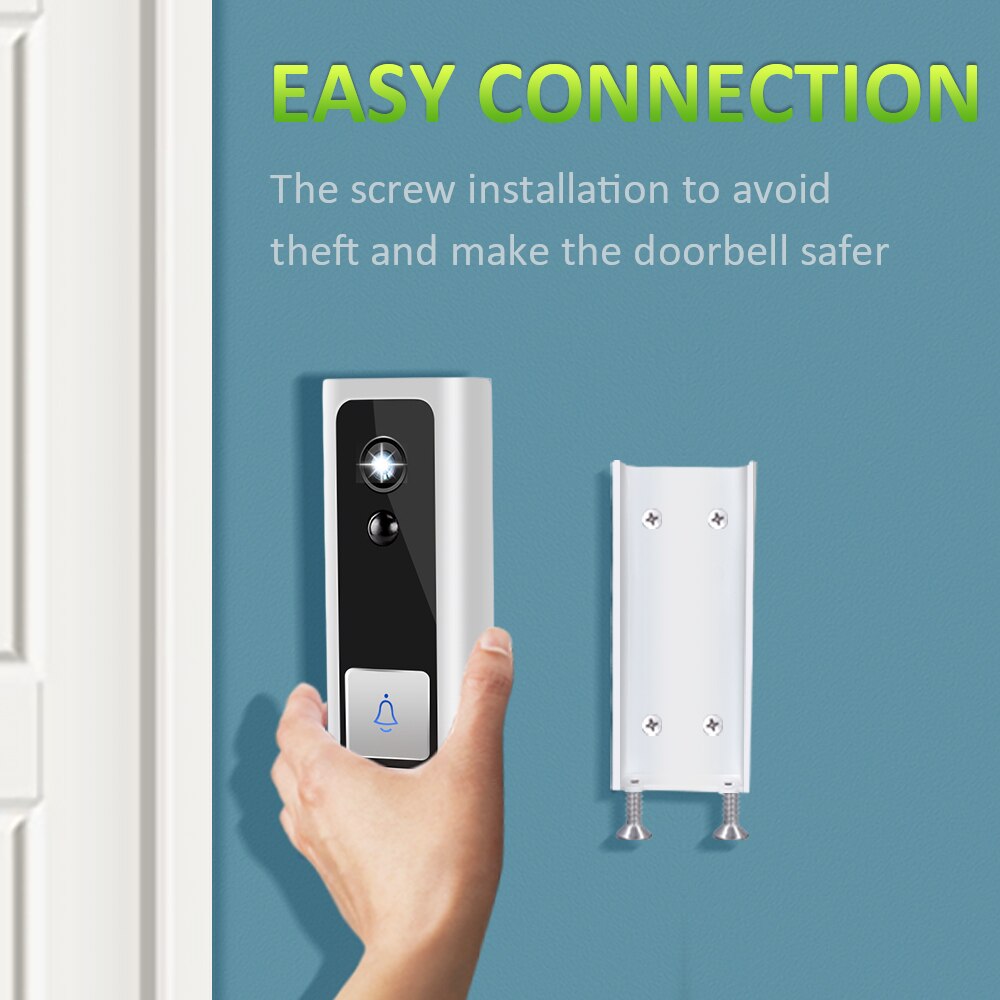 WIFI Doorbell Smart Wireless Battery Video Intercom Home Security Camera PIR Human Baby Monitor Night Vision Audio Door Bell