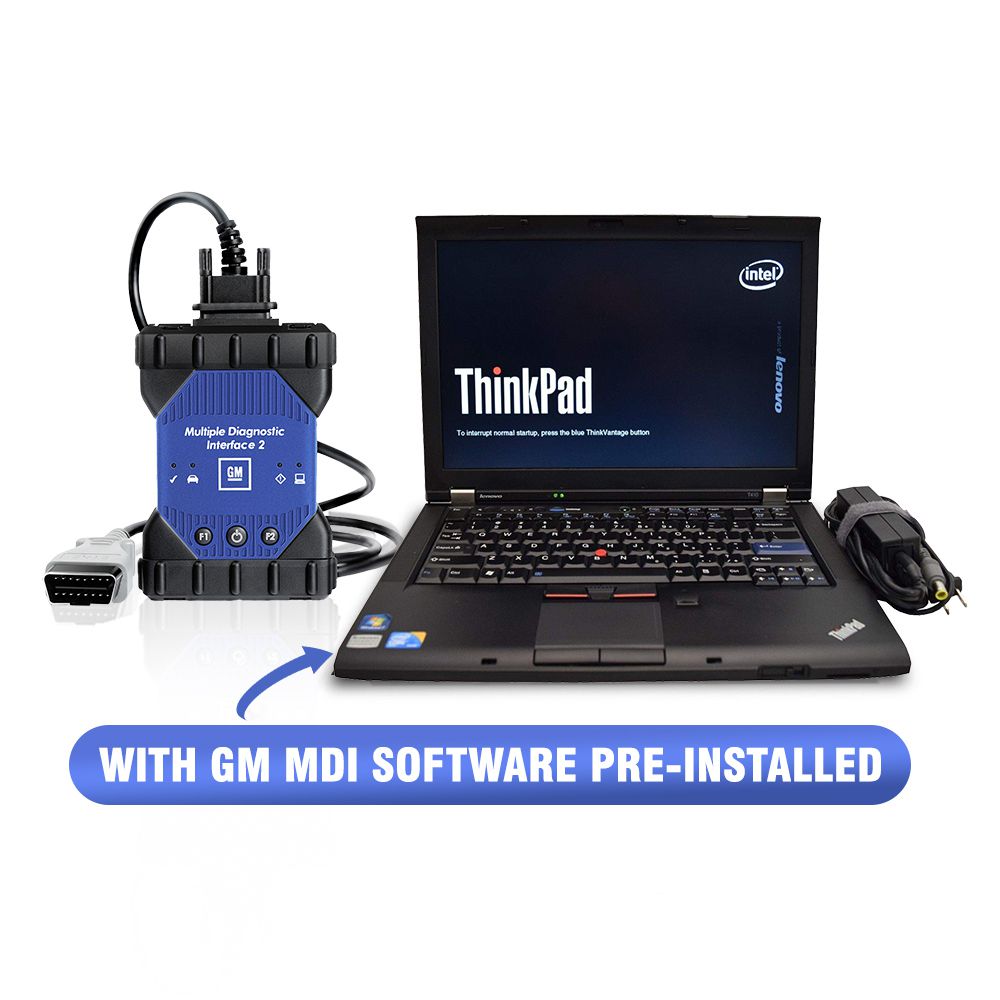 Wifi GM MDI 2 Diagnostic Interface with V2021.10.1 GM MDI Software Pre-installed on Lenovo T410 Laptop I5 CPU 4GB Memory Ready to Use