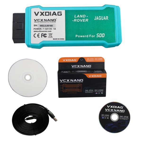 WIFI version VXDIAG VCX NANO for Land Rover and Jaguar Software V158