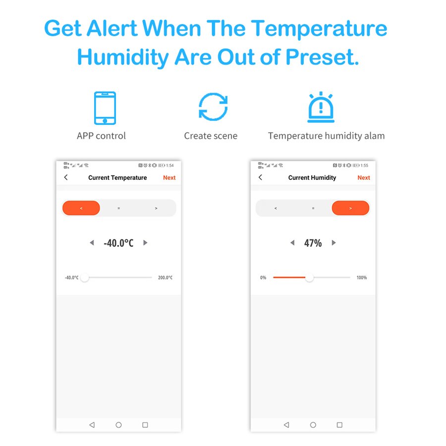 Wifi ZigBee Smart Home Temperature And Humidity Sensor With LED Screen Works With Alexa Google Assistant Tuya Zigbee Hub