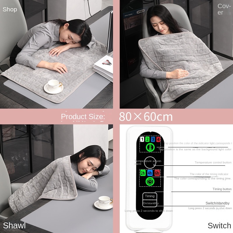 Winter Electric Blanket Machine Washable One Seat Heating Blanket Thermal Cover Heated Bed Manta Termica Blanket Warmer Blankets