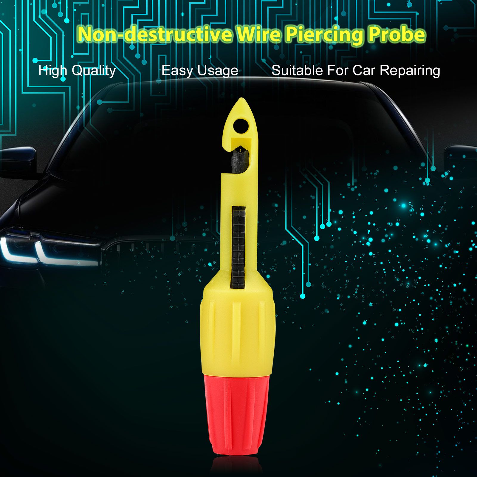 Wire Piercing Probe Piercing Clip 4mm Banana Plug with 4mm Automotive Test Leads Cable Piercing Probe Set work with Godiag GT101/GT102/GT103