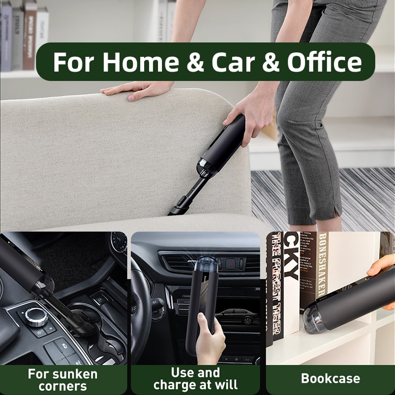 Wireless Car Vacuum Cleaner 5000Pa Rechargeable Portable Handheld Mini Cordless Auto Vacuum Cleaner For Car Vaccum Vacum