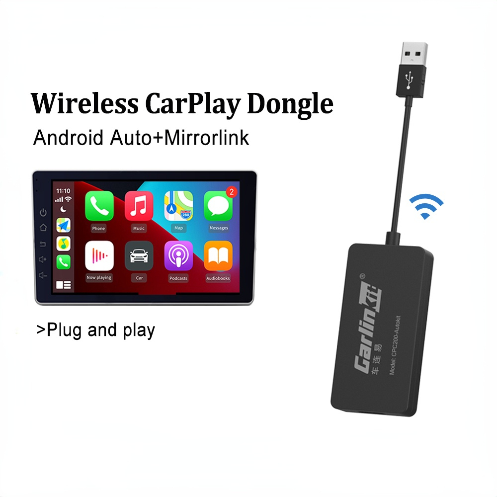 Wireless CarPlay Adapter Wireless Android Auto Dongle Mirror For Modify Android Screen Car Ariplay Smart Link IOS 14