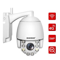 5X Optical Zoom Wireless PTZ IP Camera Wifi / 4G 5MP AI Auto Tracking Outdoor Video Surveillance Home Security Camera P2P CamHi