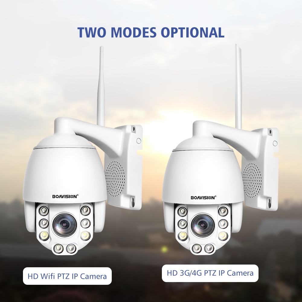 5X Optical Zoom Wireless PTZ IP Camera Wifi / 4G 5MP AI Auto Tracking Outdoor Video Surveillance Home Security Camera P2P CamHi