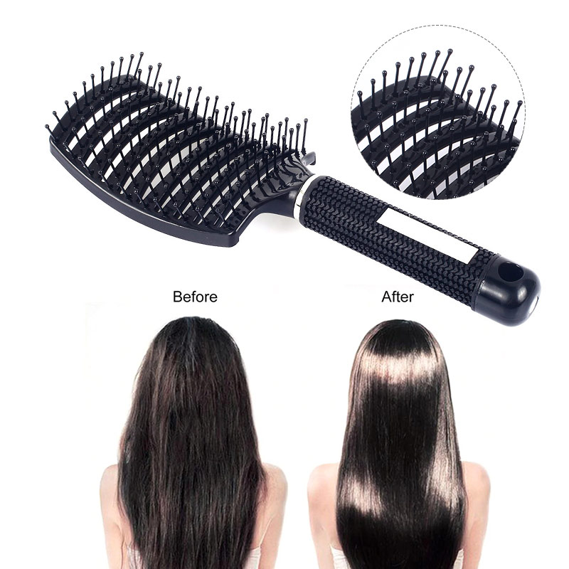 Women Hair Scalp Massage Comb Straight Hair Brush Wet Curly Detangle Hair Brush for Salon Hairdressing Styling Tools Hairbrush