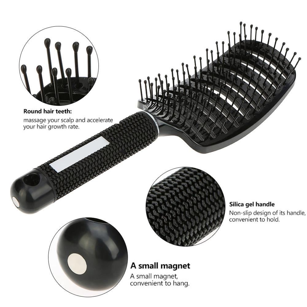 Women Hair Scalp Massage Comb Straight Hair Brush Wet Curly Detangle Hair Brush for Salon Hairdressing Styling Tools Hairbrush