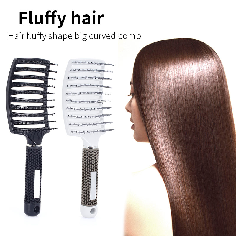 Women Hair Scalp Massage Comb Straight Hair Brush Wet Curly Detangle Hair Brush for Salon Hairdressing Styling Tools Hairbrush