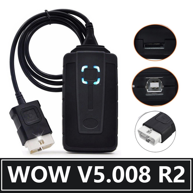 WOW V5.008 R2 Delphis Diagnostic Tool Obd2 Bluetooth compatible Ds150e TCS EU scanner car truck