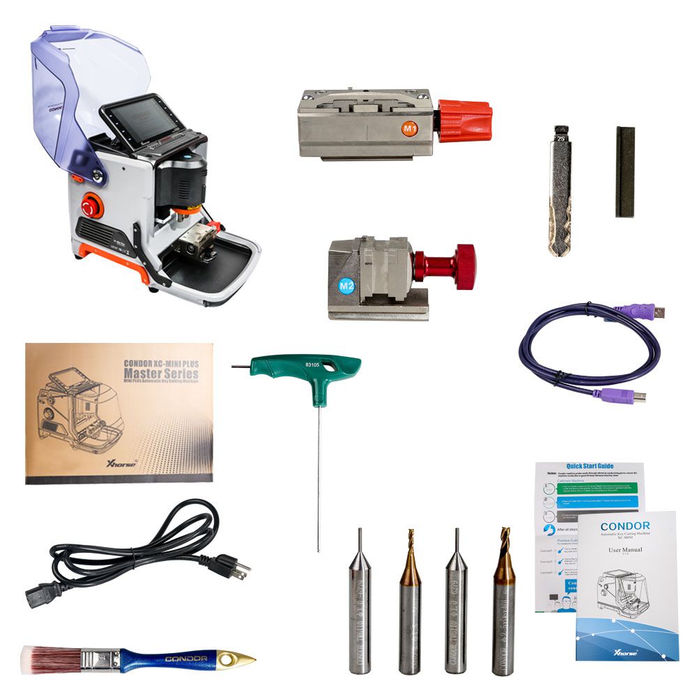V3.6.2 Xhorse Condor XC-Mini Plus Automatic Key Cutting Machine Master Series with 3 Years Warranty