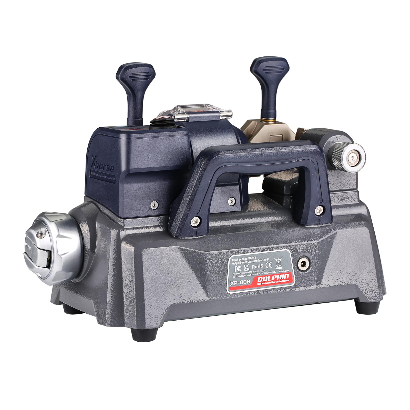  2025 Xhorse Dolphin XP-008 XP008 Key Cutting Machine Mini Mechanical for Special Bit/ Double Bit Keys