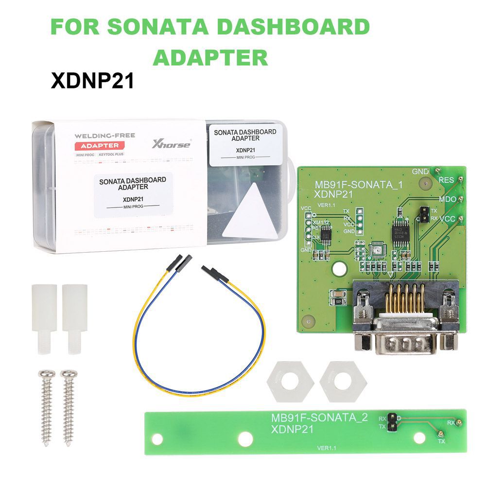 Xhorse Solder-Free Adapters and Cables Full Set XDNPP0CH 16pcs Work with MINI PROG and KEY TOOL PLUS