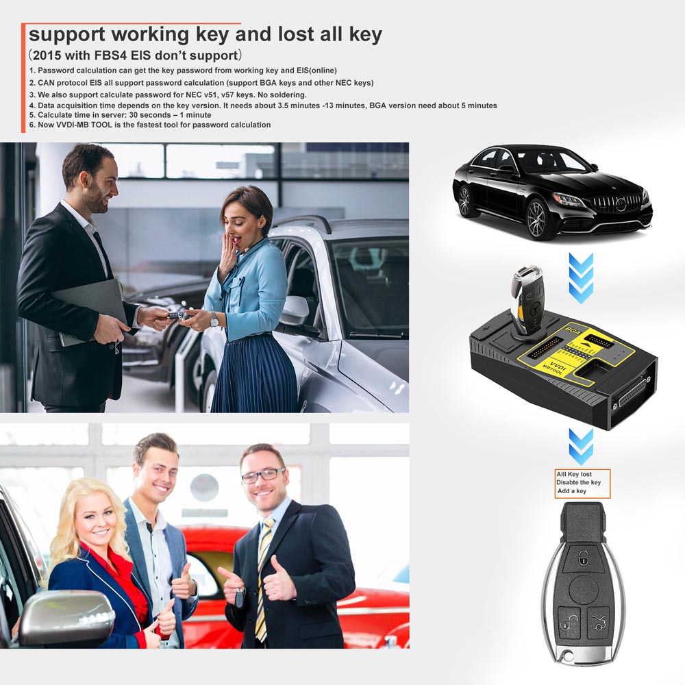Original Xhorse VVDI MB BGA Tool V5.1.6 Benz Key Programmer Including BGA Calculator Function