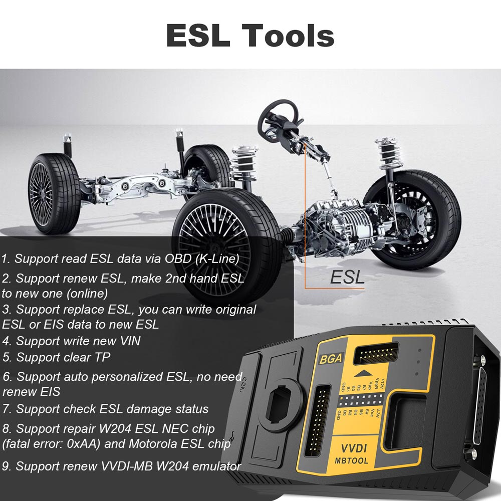 Original Xhorse VVDI MB BGA Tool V5.1.6 Benz Key Programmer Including BGA Calculator Function
