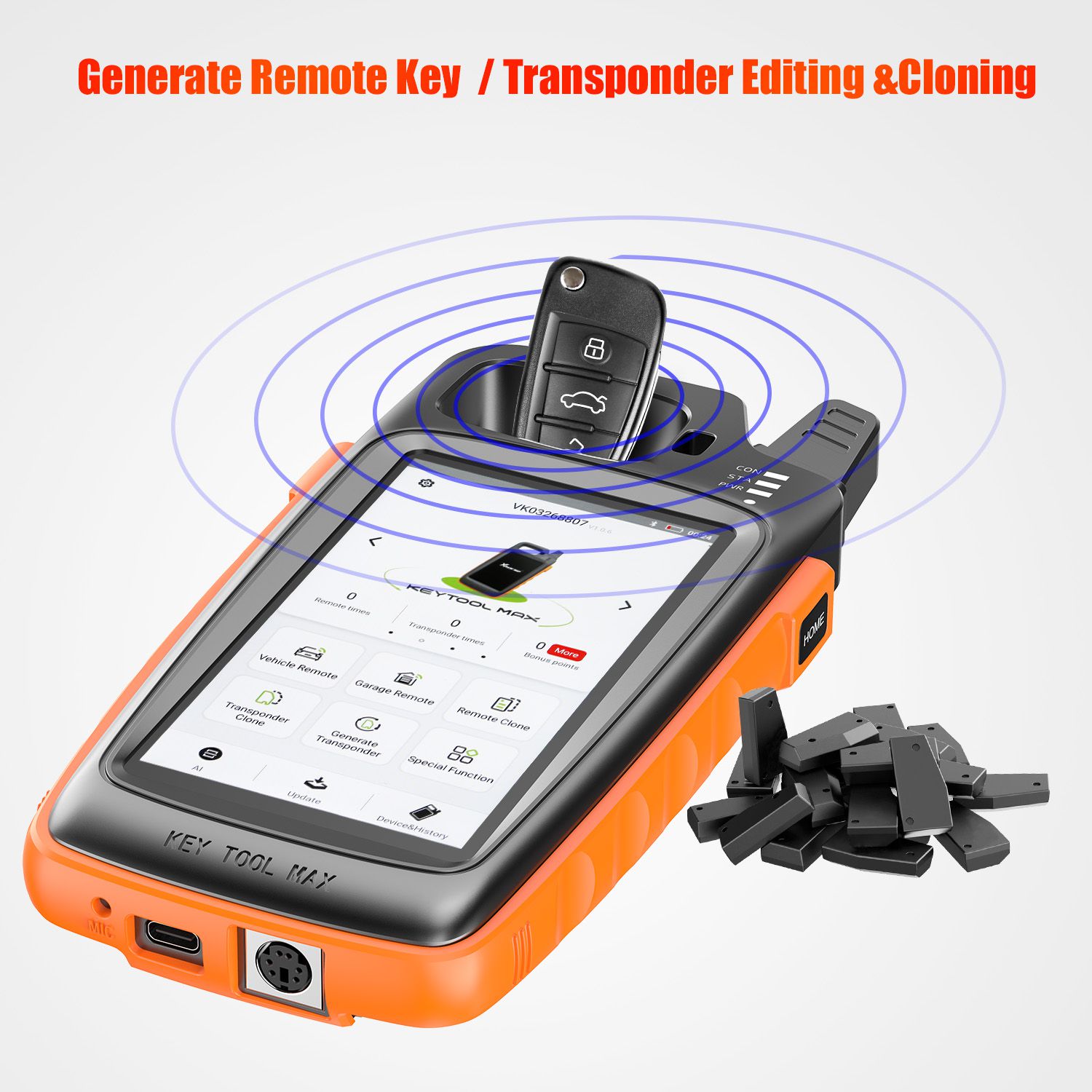  V1.5.1 Xhorse VVDI Key Tool Max Remote Programmer Free with Renew Cable