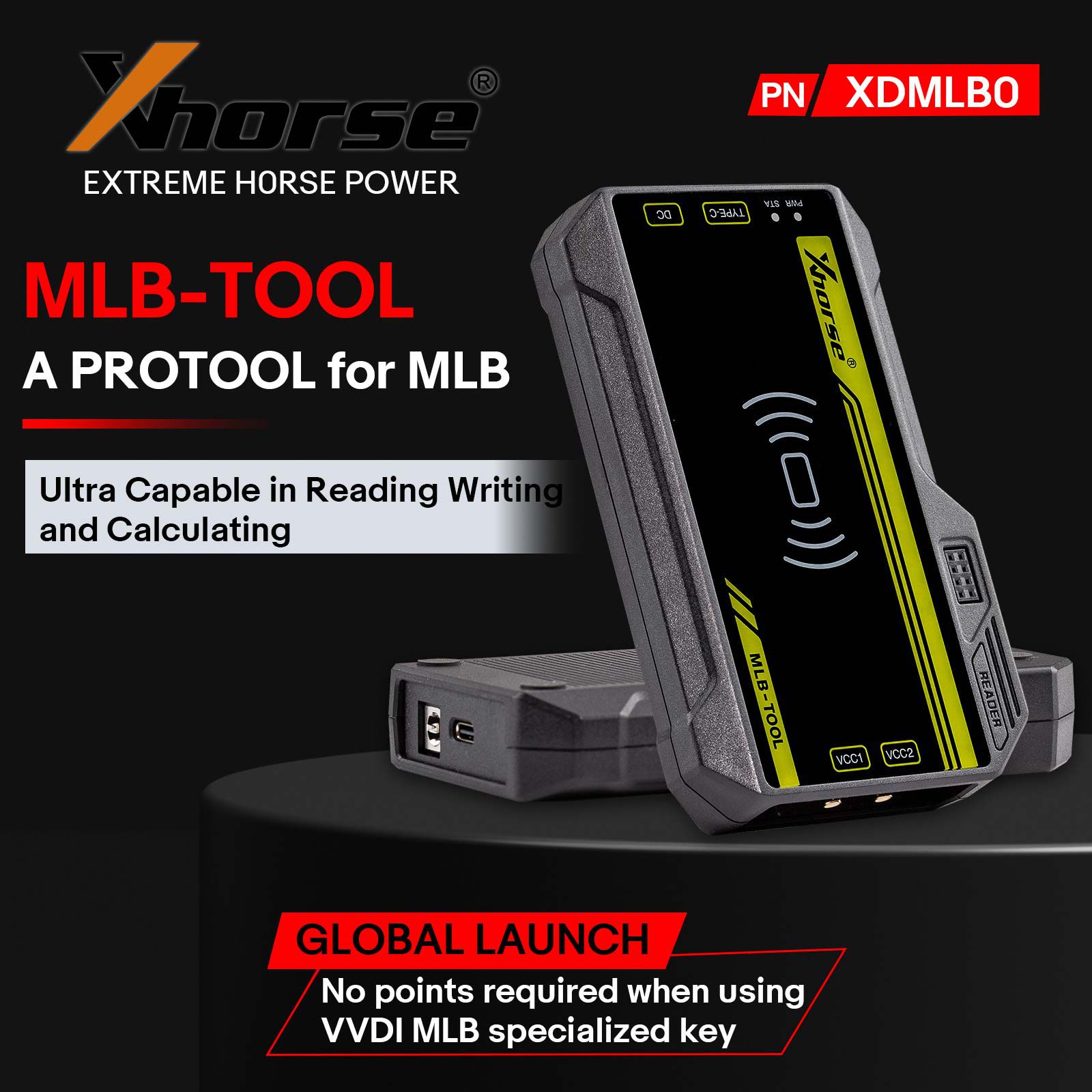 2024 Xhorse VVDI MLB TOOL XDMLB0 Key Programmer Add Key VW Audi MQB Work with VVDI2 / Key Tool Plus Pad