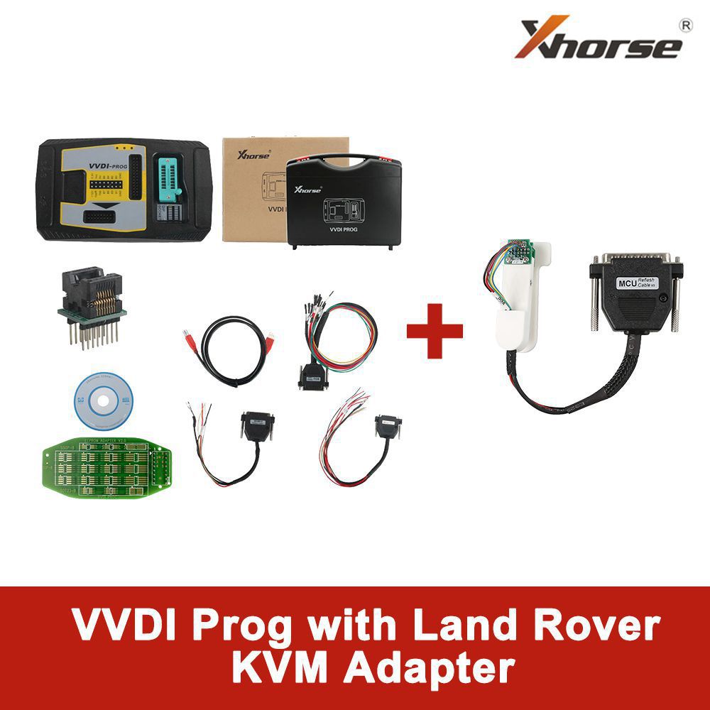 Original V4.9.4 Xhorse VVDI PROG Programmer with Land Rover KVM Adapter without Soldering