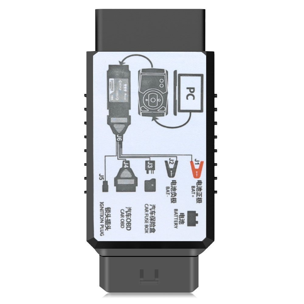 Xhorse VVDI Toyota 8A Non-Smart Key All Keys Lost Adapter Supports VVDI2, Key Tool Max+ Mini OBD Tool, Key Tool Plus