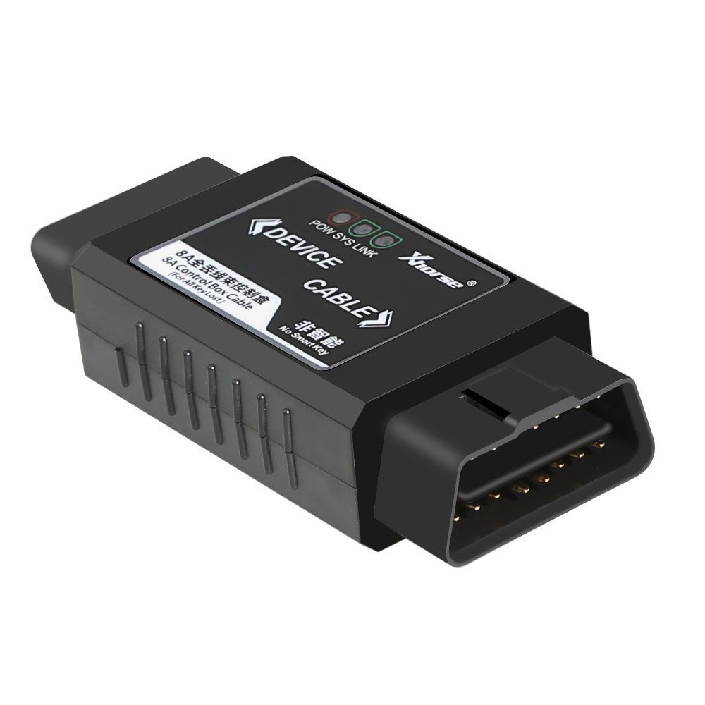 Xhorse VVDI Toyota 8A Non-Smart Key All Keys Lost Adapter Supports VVDI2, Key Tool Max+ Mini OBD Tool, Key Tool Plus
