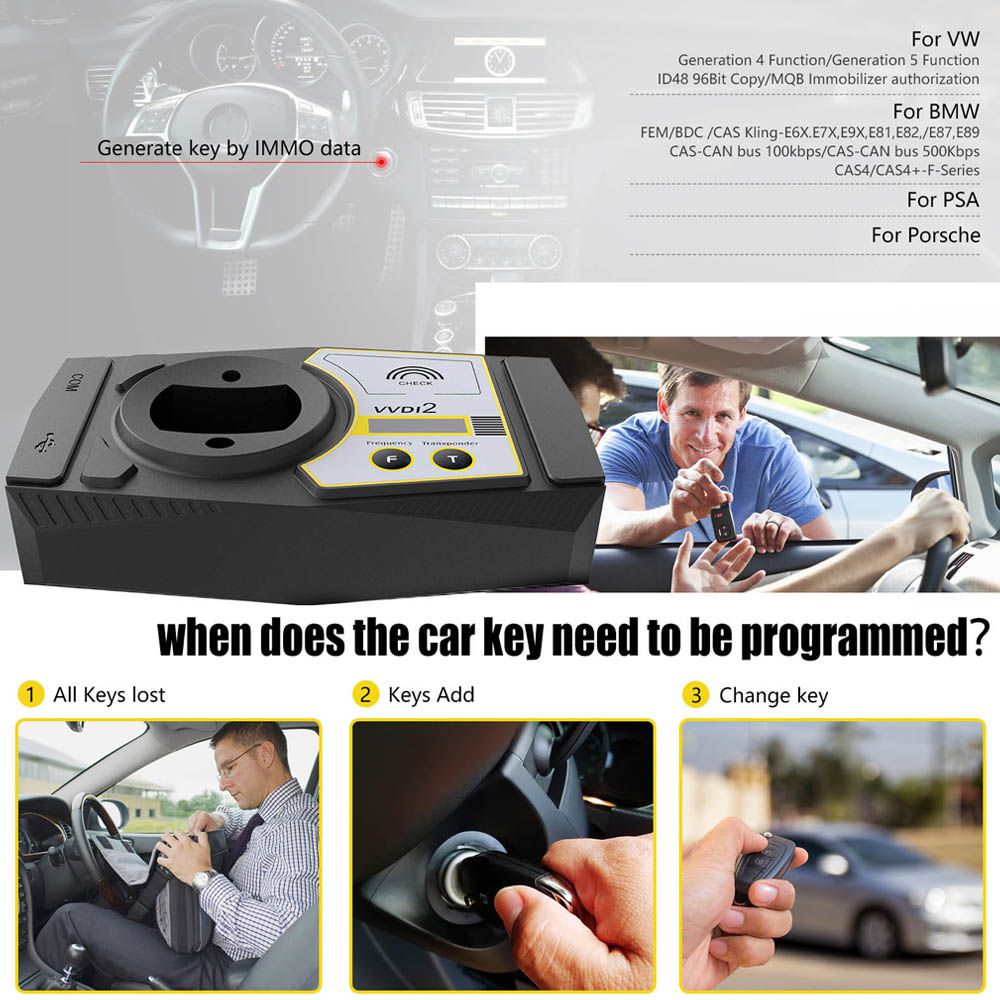 V7.3.6 Xhorse VVDI2 Full Kit with All 13 Software including OBD48 + 96bit 48 + MQB + BMW FEM/BDC