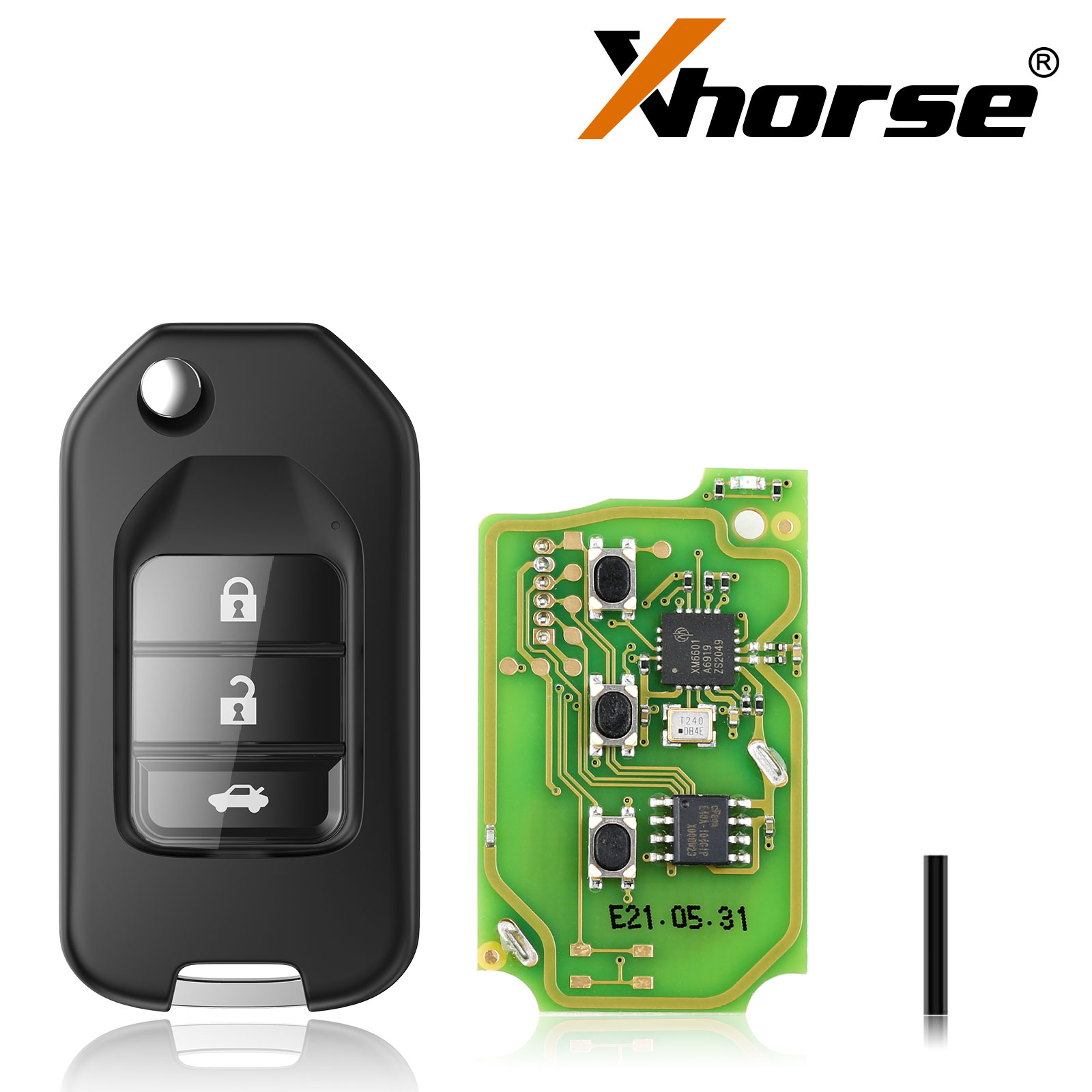 X004 XHORSE Honda Type Wireless Universal Remote Key 3 Buttons (Individually Packaged) for VVDI Key Tool 5pcs/lot