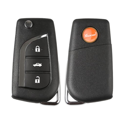 XN008 XHORSE Toyota Type Wireless Universal Remote Key 3 Buttons (Individually Packaged) for VVDI Key Tool 5Pcs