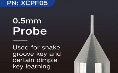 2023 Xhorse XCPF05GL 0.5mm Probe for Snake Probe Groove Key and Certain Dimple Key Learning 5pcs/lot