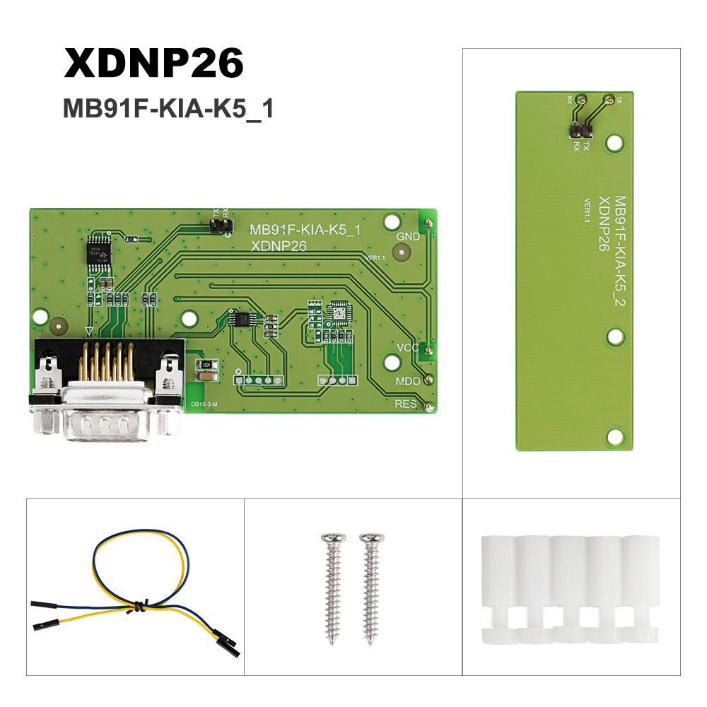 Xhorse XDNPP3 MB91F Doshboard Adapters Solder-Free Honda KIA Hyundai Set Work with VVDI Prog/ MINI PROG and KEY TOOL PLUS
