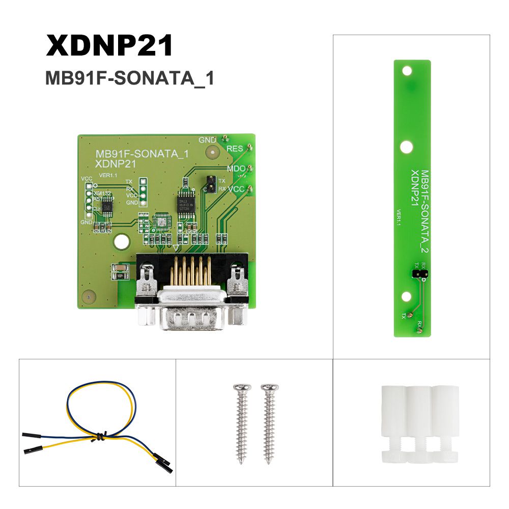 Xhorse XDNPP3 MB91F Doshboard Adapters Solder-Free Honda KIA Hyundai Set Work with VVDI Prog/ MINI PROG and KEY TOOL PLUS