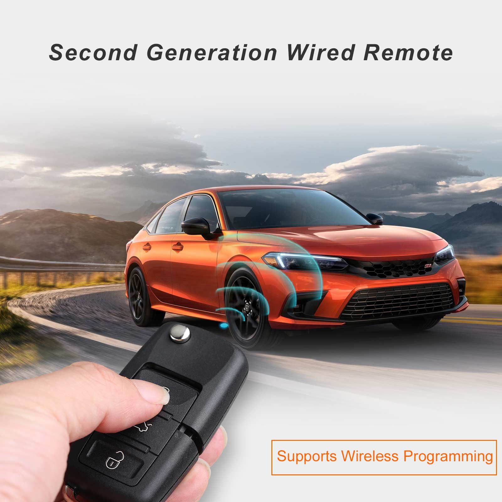 2025 Xhorse XKB520EN Second Generation Wire Remote Key VW B5 Flip 3 Buttons Supports Wireless Programming Universal Smart Key 5pcs/lot