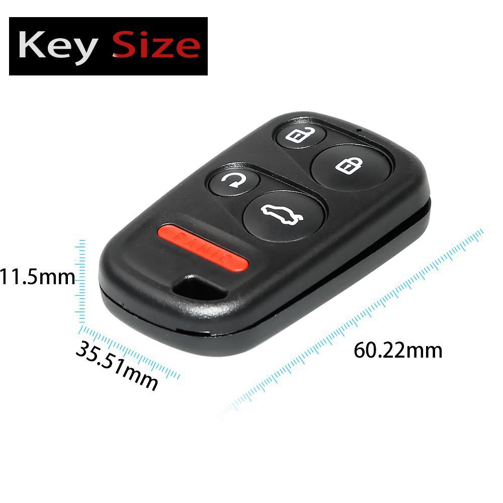 XHORSE XKHO03EN Universal Remote Key Fob for VVDI Key Tool With Remote Start & Trunk Button 5pcs/lot