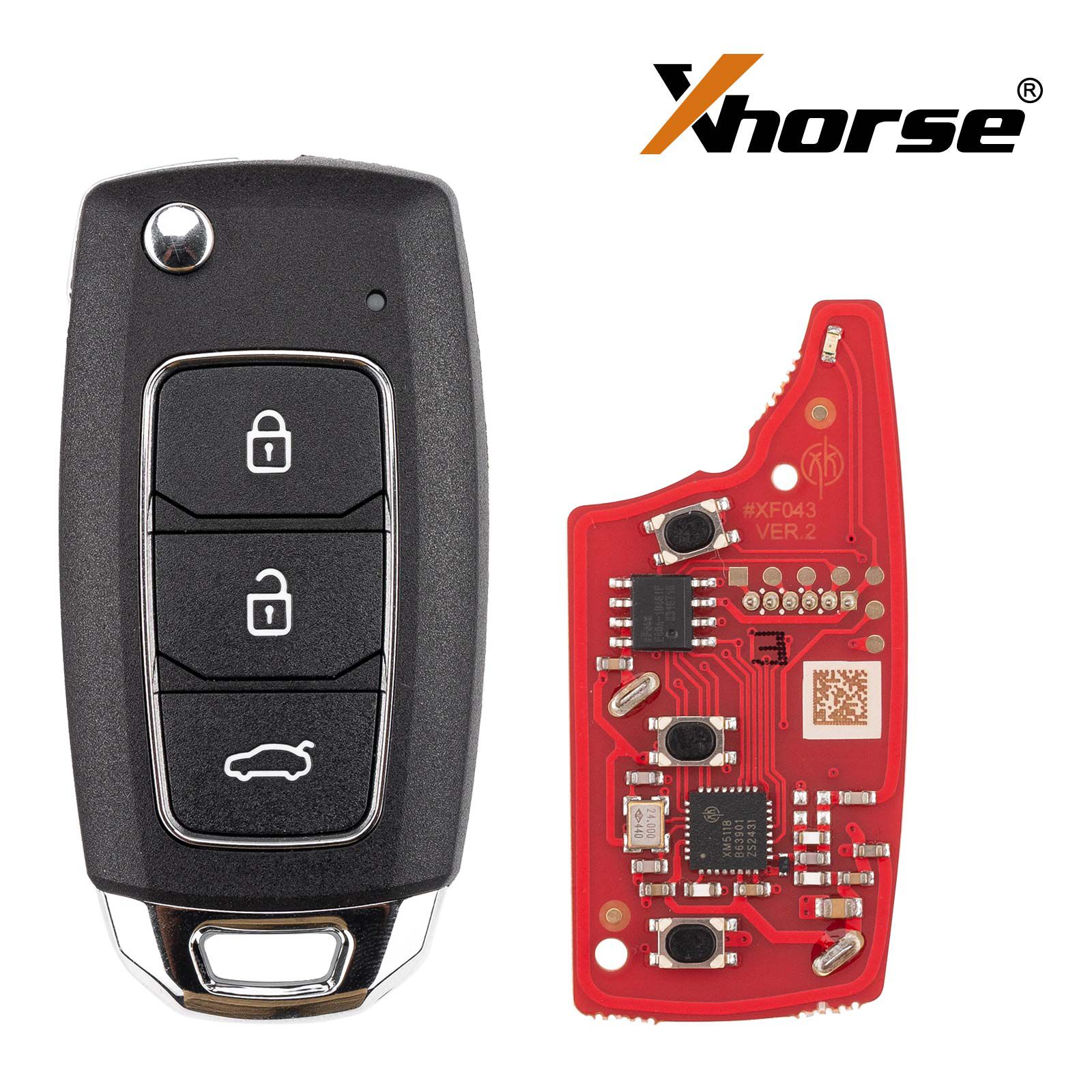 XHORSE XKHY25EN Knife Style 2nd Generation Wire Remote Key Hyundai 3 Buttons 5pcs/lot