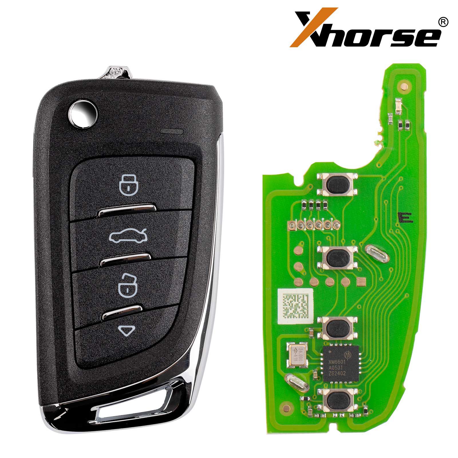 XHORSE XKM800EN Universal Flip Remote Key 4 Buttons Knife Style 5pcs/lot