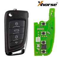 XHORSE XKM800EN Universal Flip Remote Key 4 Buttons Knife Style 5pcs/lot