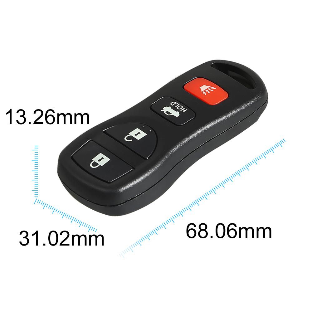 Xhorse XKNI00EN Wire Remote Key Nissan Separate 4 Buttons English Version 5pcs/lot