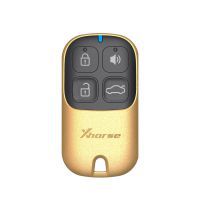 XHORSE XKXH02EN Universal Remote Key 4 Buttons Golden Style English Version for VVDI Key Tool 5pcs/lot