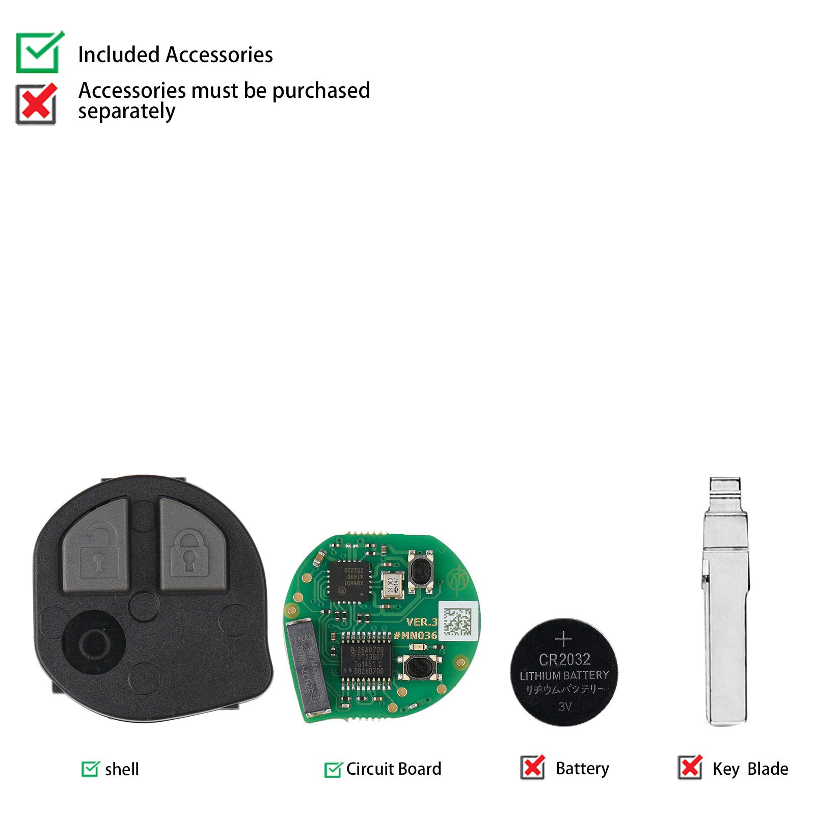 2022 Newest Xhorse XNSZ01EN SU.ZK for Suzuki Wireless Remote Key 5pcs/lot